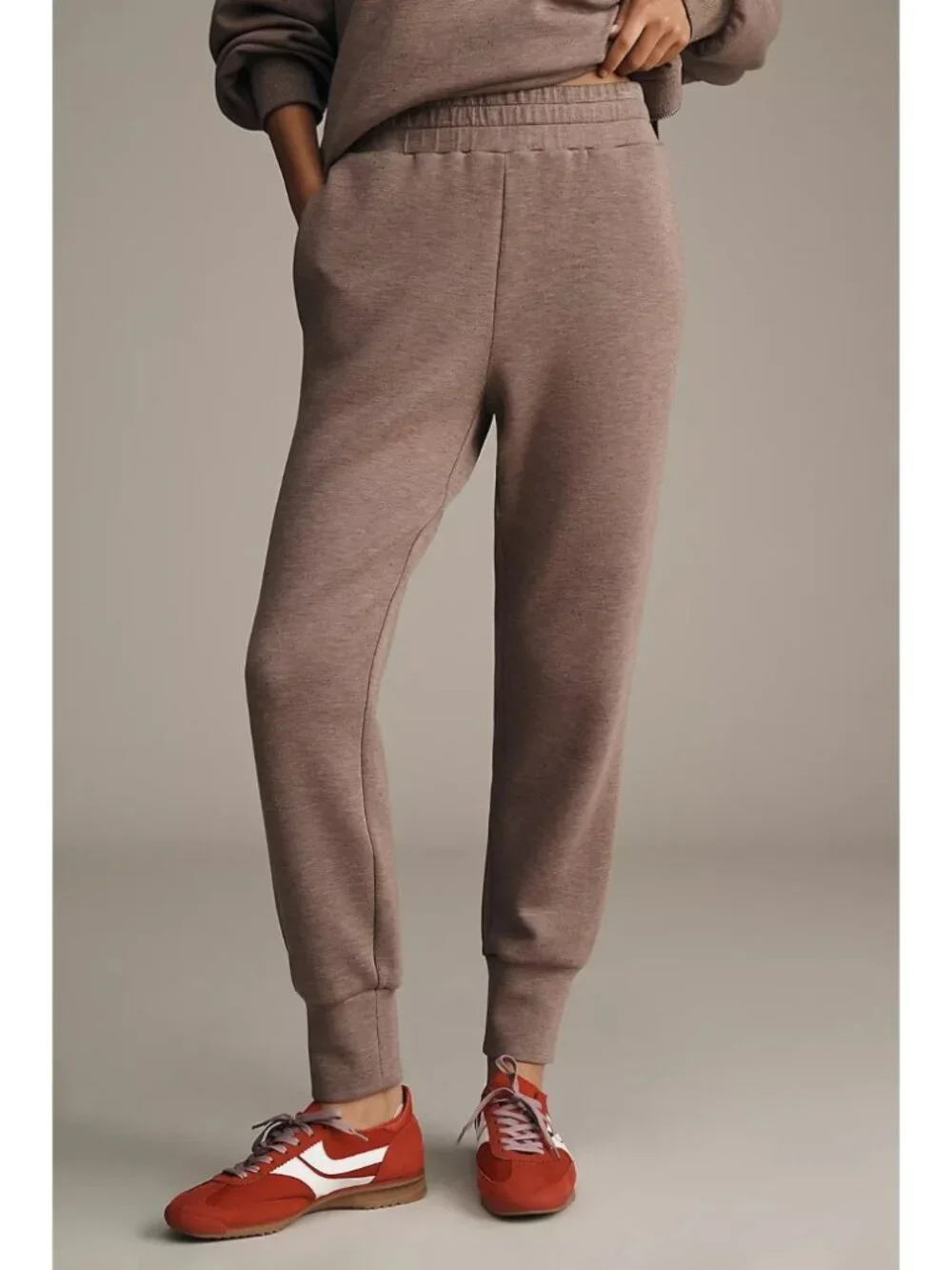 Varley The Slim Cuff 25 Pants Deep Taupe Marle Jogger Athleisure Womens Size XS
